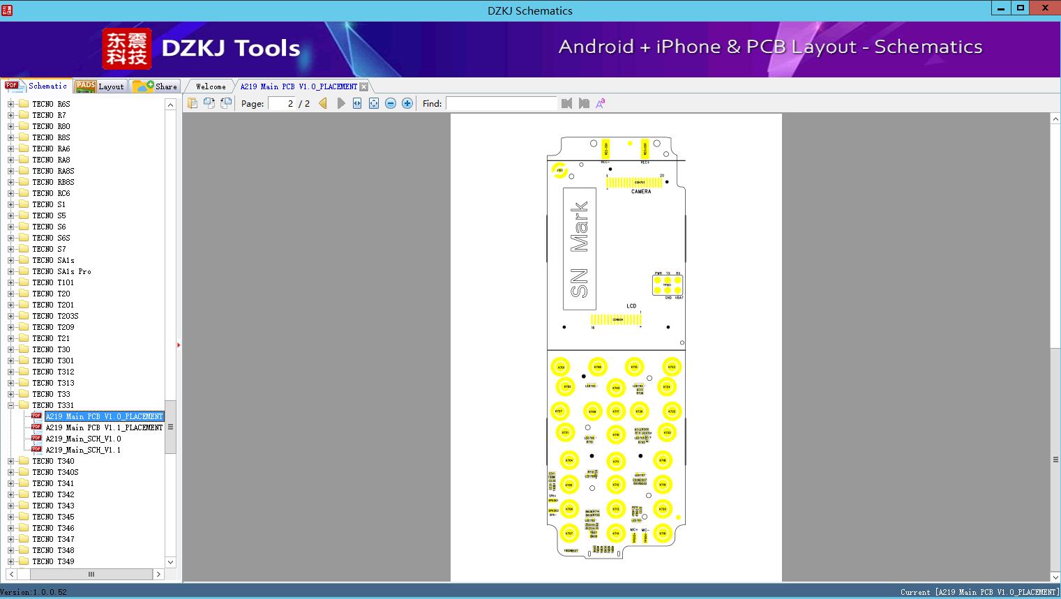 A219 Main PCB V1.0_PLACEMENT